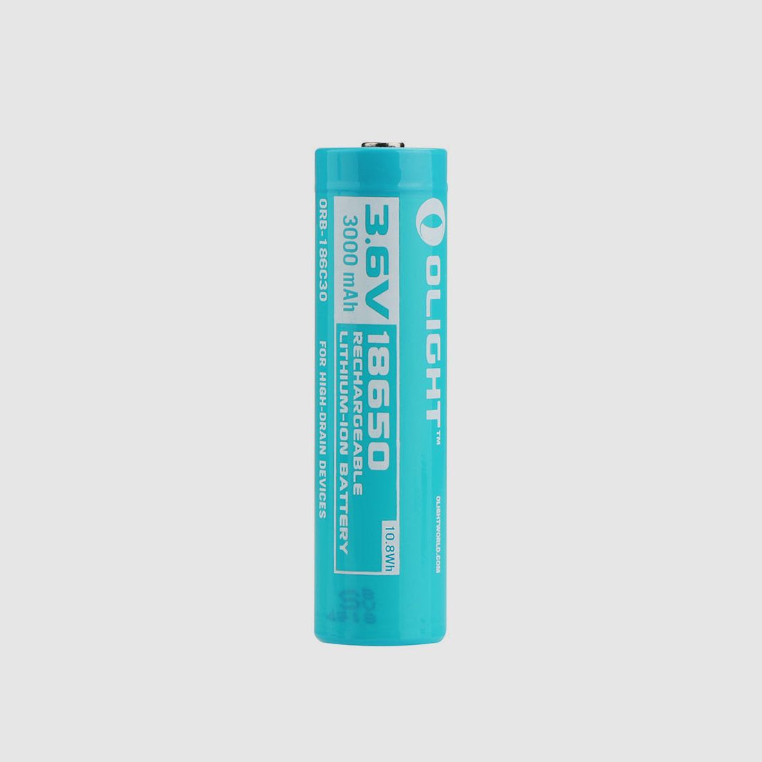 Pila recargable 18650 3000 mAh con PCP +/- Olight, imagen 2 de 2