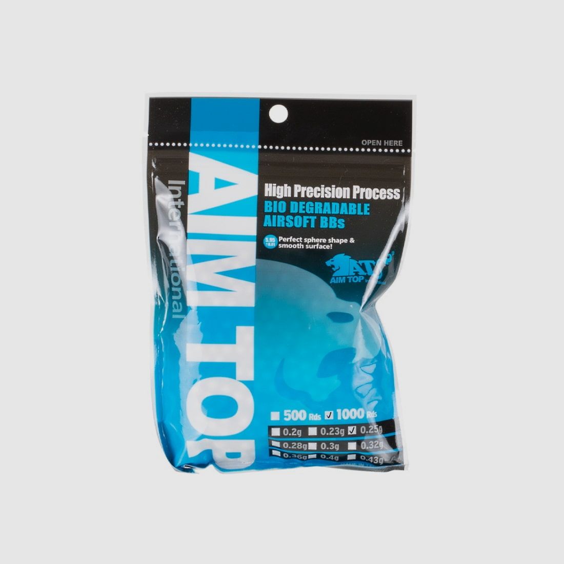 AIM TOP Precision BIO Tracer Airsoft BBs 0.25g (1000 Schuss)