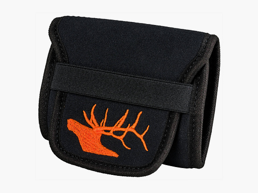 Patronenetui aus Neopren mit Hirschkopf