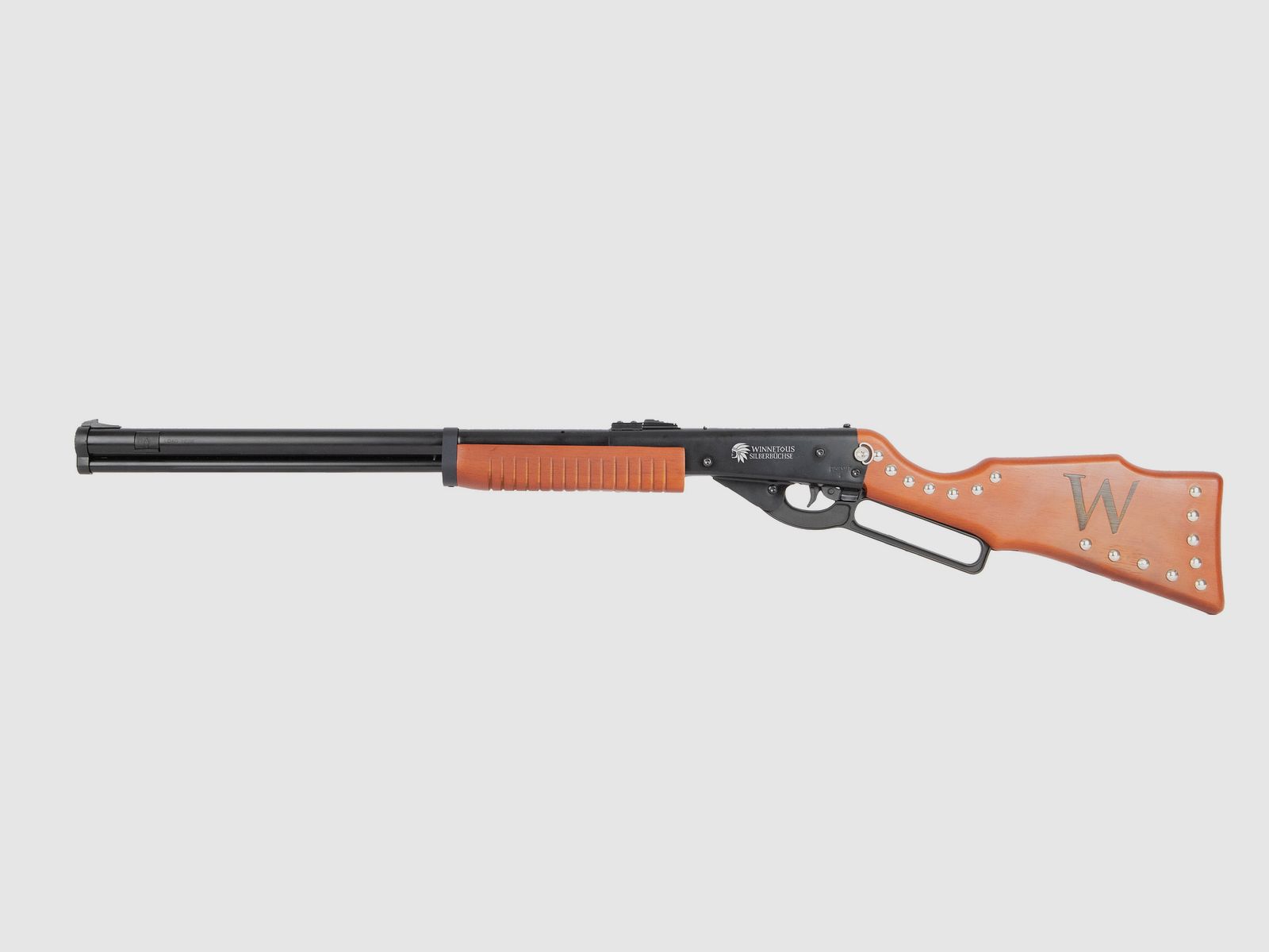 Srebrna strzelba Winnetou 4,5 mm BB - sprężyna pneumatyczna | podwójny dźwignia