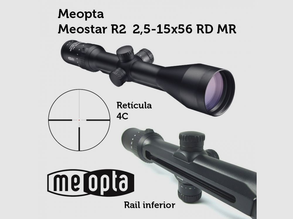 Meopta – Zielfernrohr Meostar R2 MR – 2,5-15×56 – RD 4C***