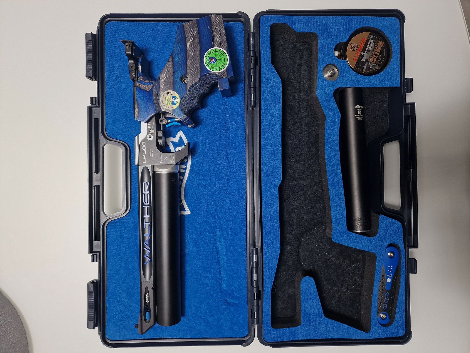 WALTHER LP 500 Expert-M Blue Angel RE L