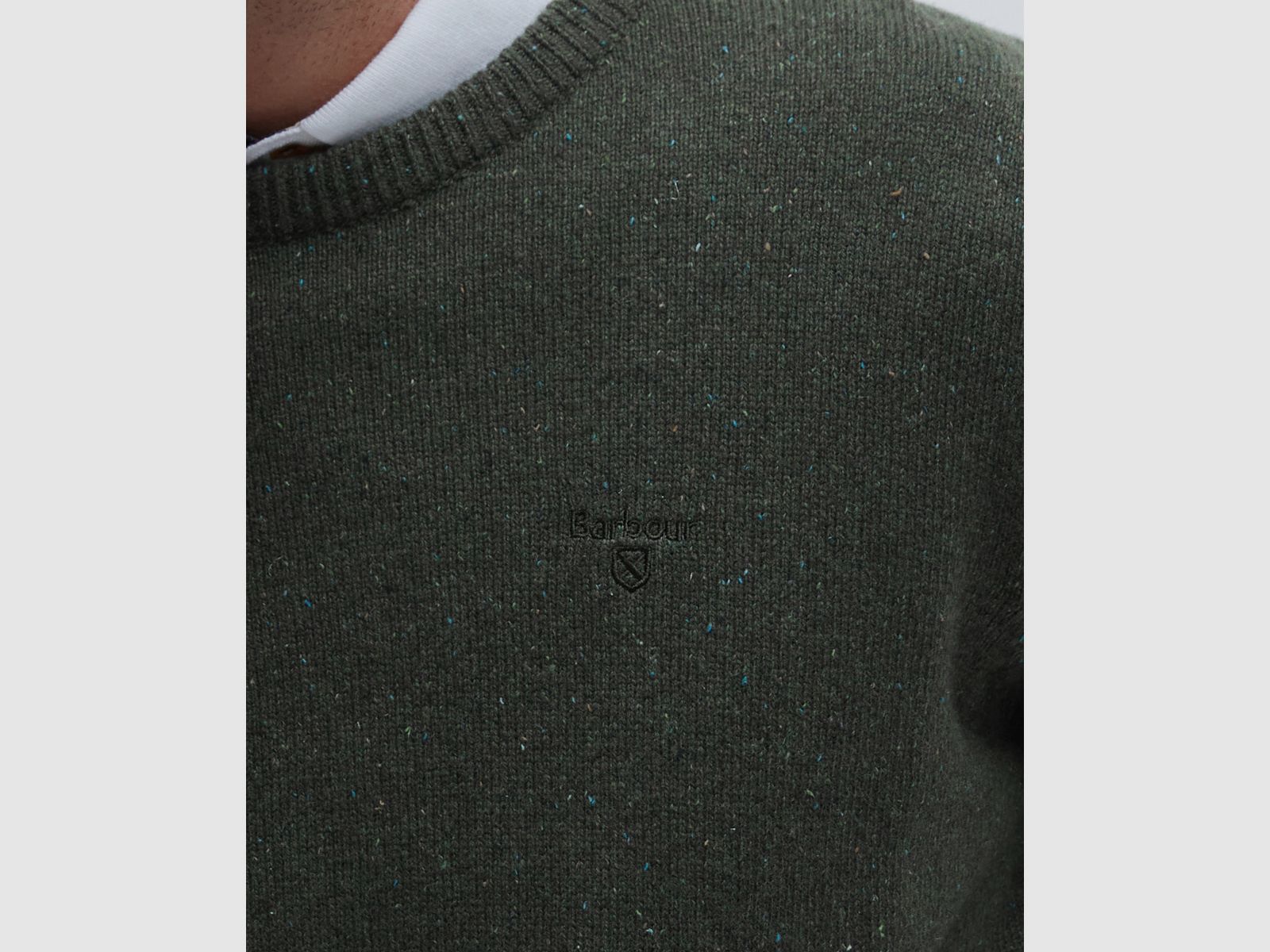 BARBOUR Essential Pullover Tisbury Dark Seaweed