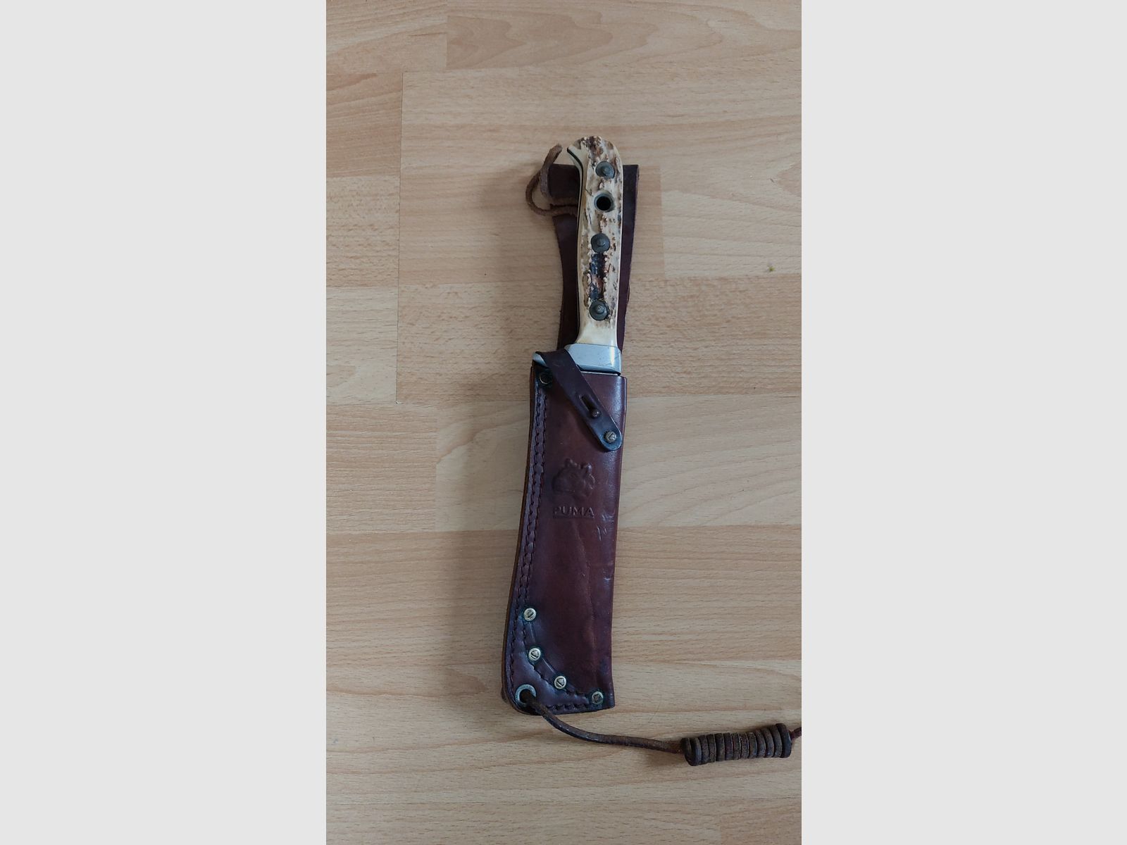 Puma Messer mit Lederscheide 