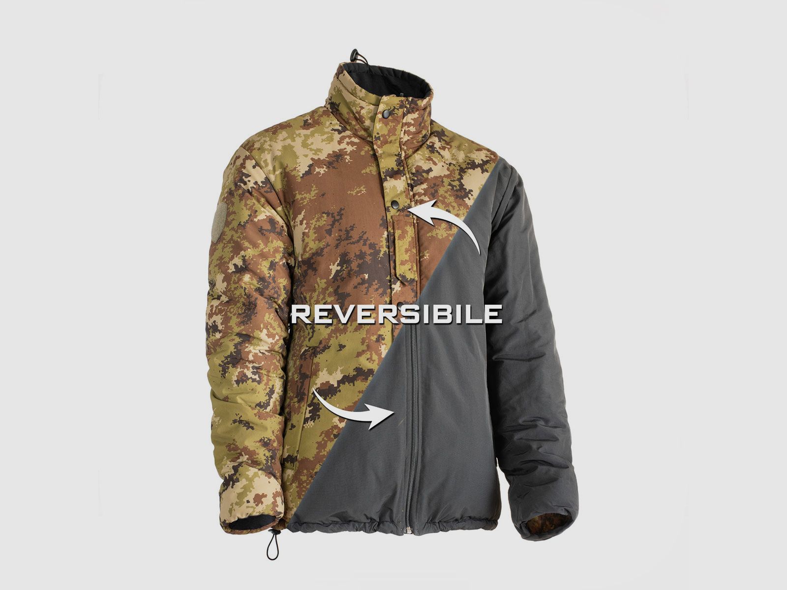 OPENLAND TACTICAL – REVERSIBLE JACKET Italian Camouflage/Green, image 1 of 4