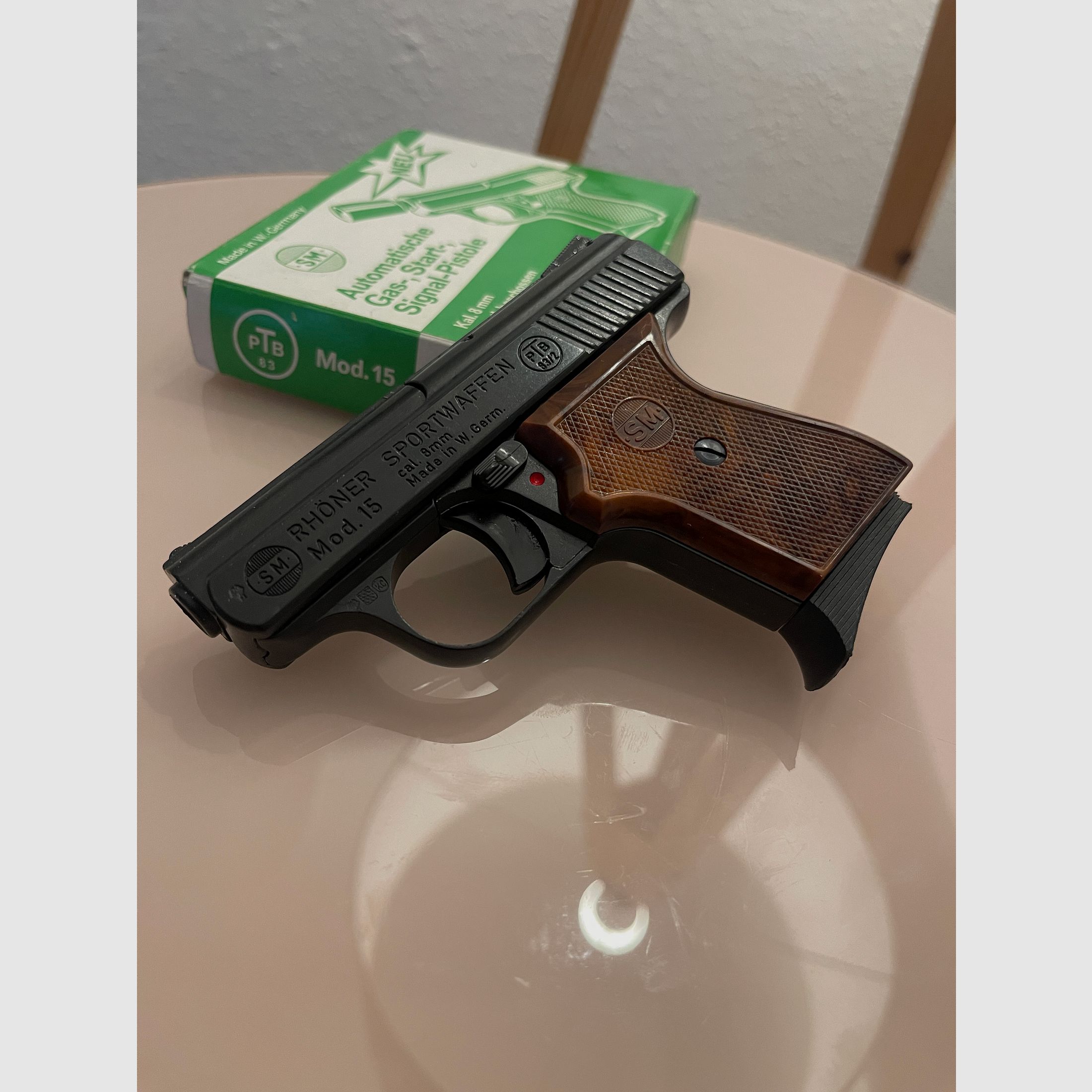 Blank gun SM Röhner Mod. 15 8mm original packaging