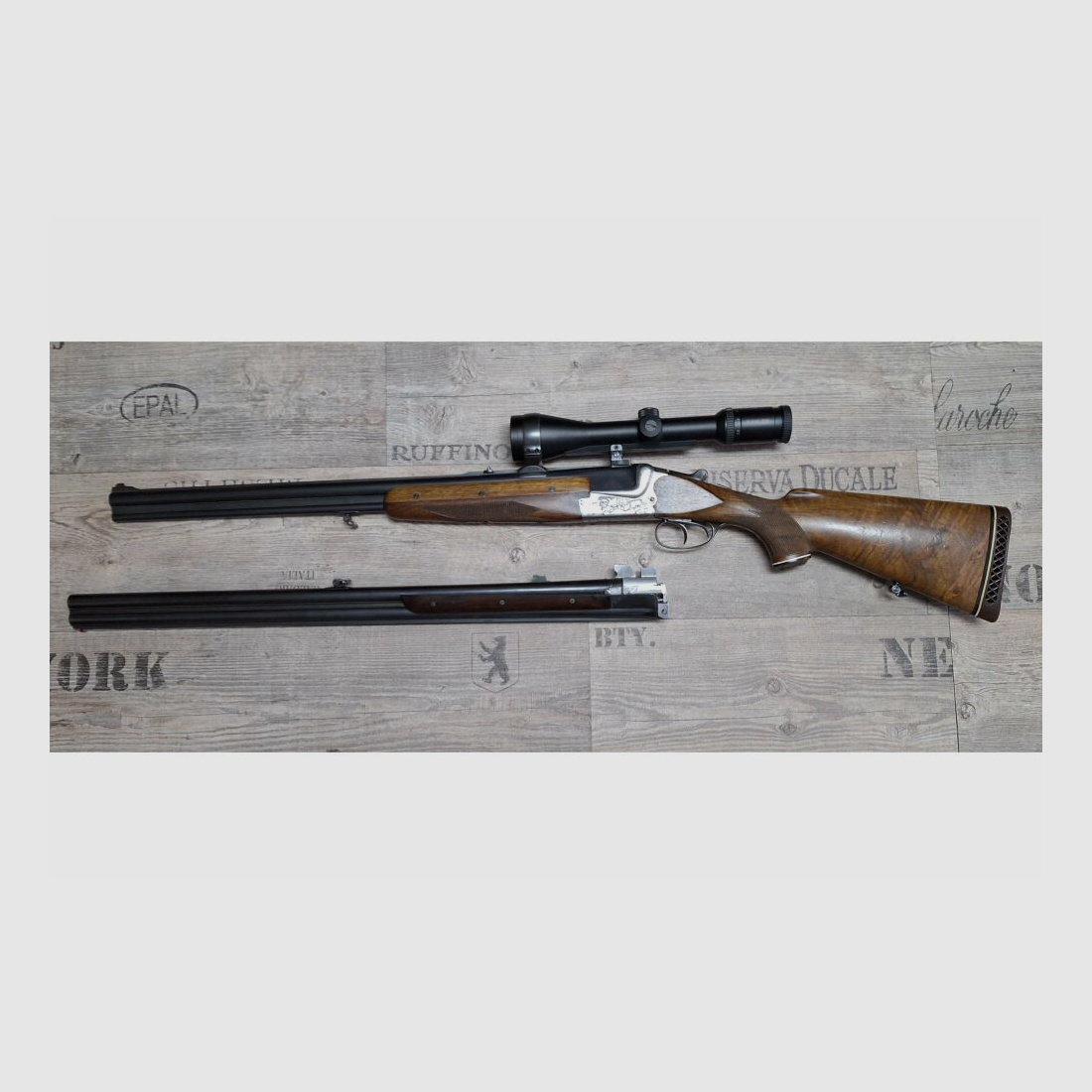 Merkel Bockdoppelflinte & Wechsellauf 12/70