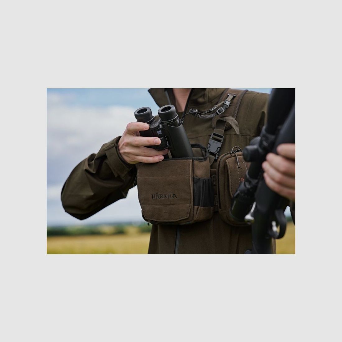 Härkila Fernglashalter Dark willow green One Size