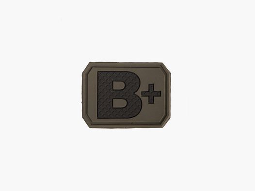 Patch Blutgruppe B+ OLIVGRÜN