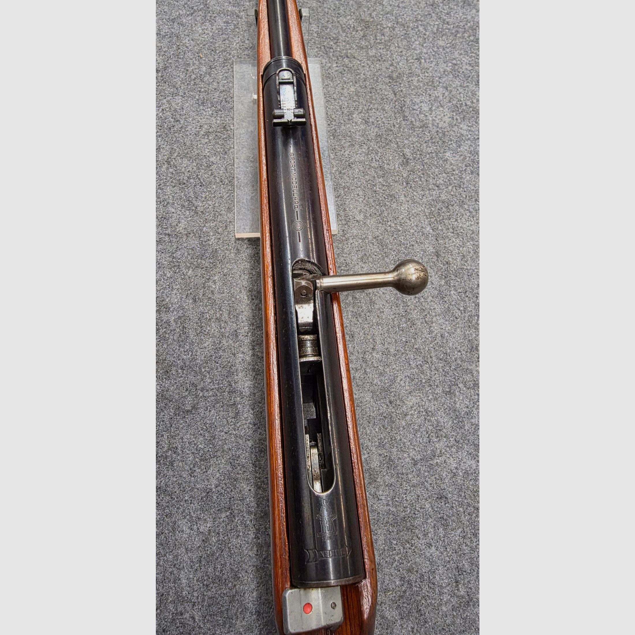 2.) Haenel Mod. 49a Q1 Qualität mit Schichtholzschaft von 1963 im sehr schönen Zustand Durchlader kein 310