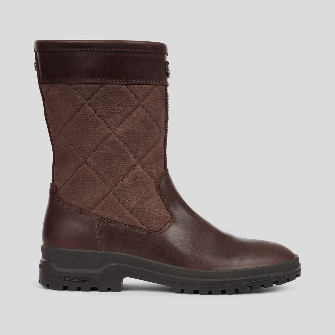 Le Chameau Damen JAMESON Mid Quilted Damenstiefel aus karamellfarbenem Leder, Bild 2 von 5