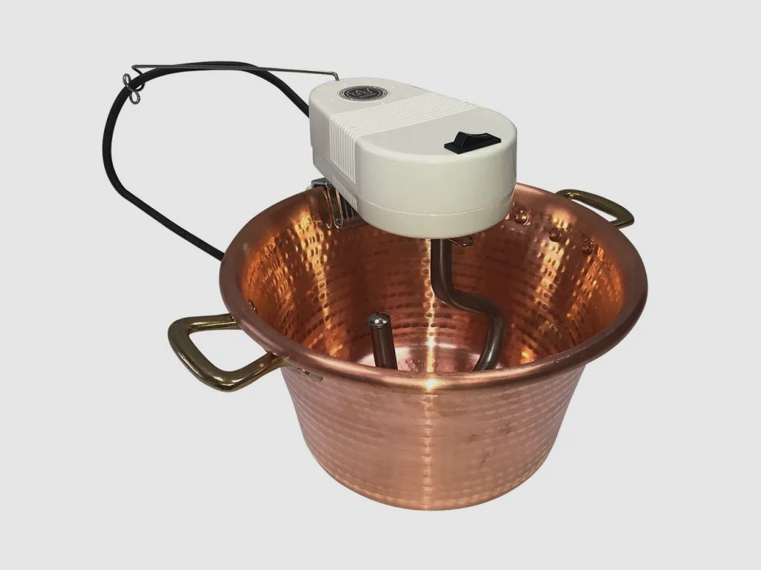 Caldereta eléctrica de cobre NOVITAL 4,7 L - 4W - Ø 26 cm - Compatible con gas, imagen 1 de 5