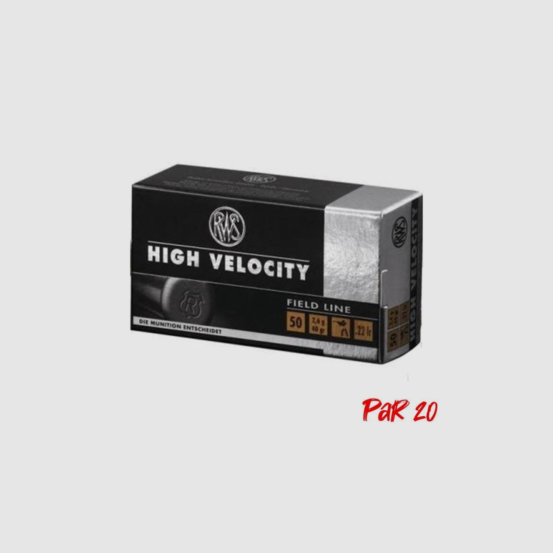 RWS High Velocity Patronen - Kal. .22 LR, afbeelding 3 van 3