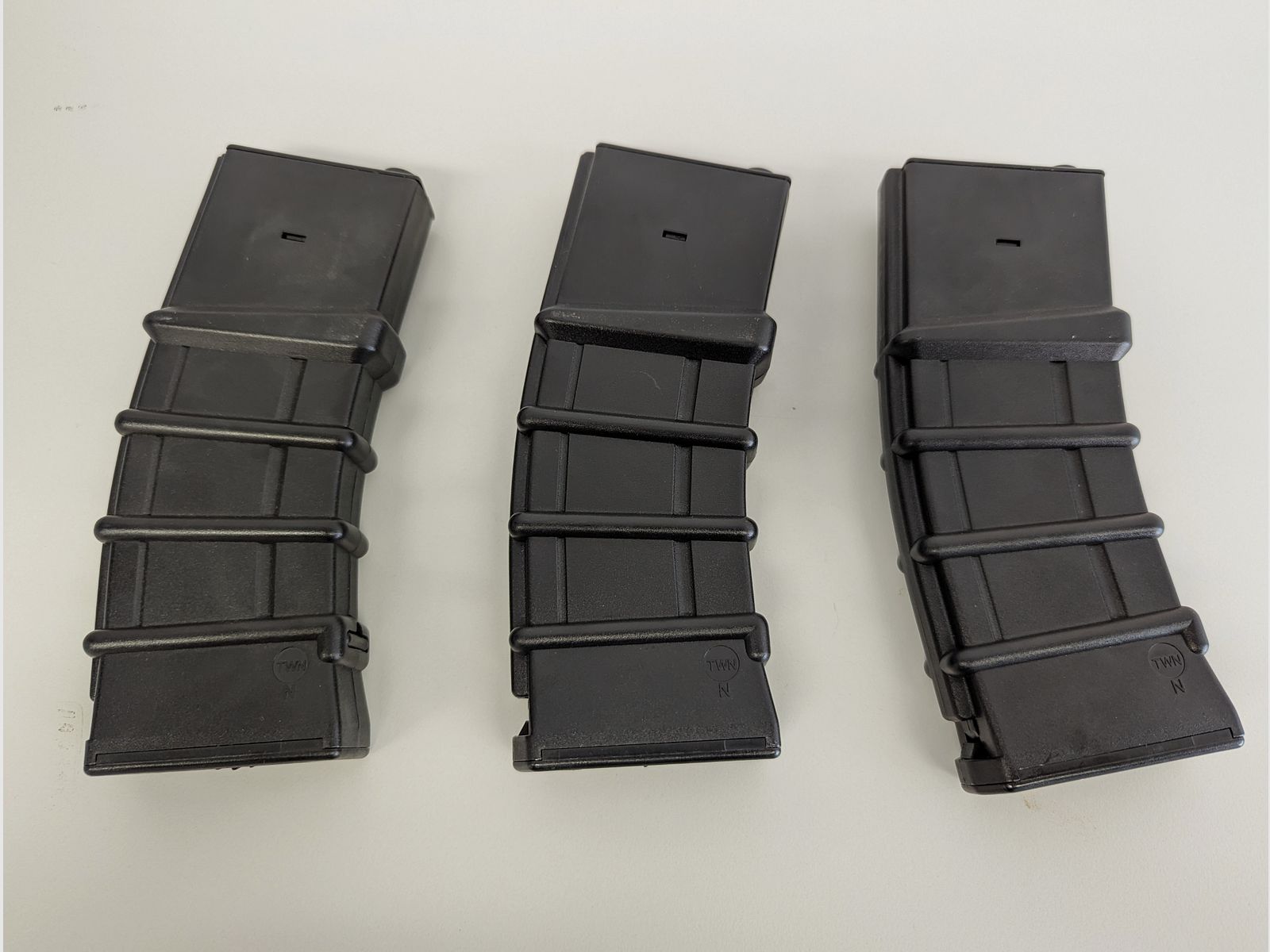 3x Airsoft G&G AR15 / M4 / M16 Thermold Magazin Hi-Cap 450 Schuss schwarz