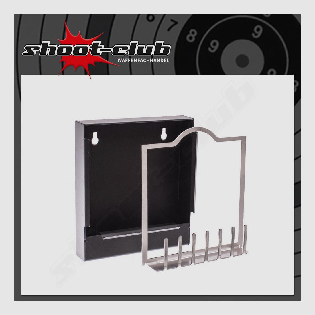 xxx trampa para balas para dianas de 14x14 cm + tubo de sonido