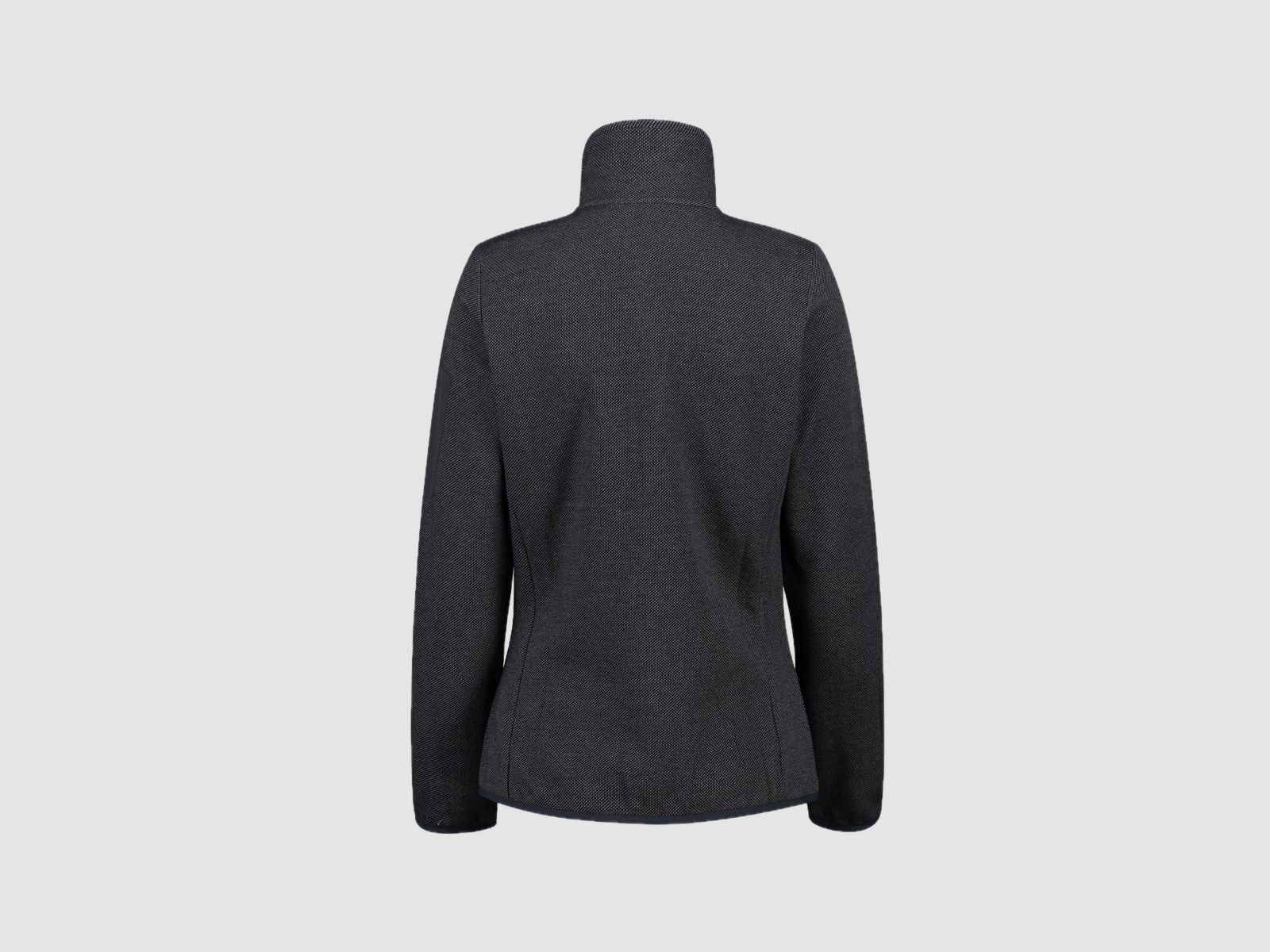 Kurtka damska CMP Knit-Tech-Fleece z wewnętrzną warstwą z siateczki Nero Graffite