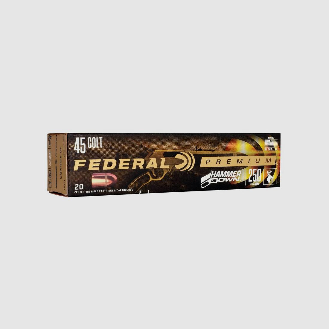 Federal Revolvermunition Premium .45 Colt 16,2g Bonded Hollow Point Hammer Down