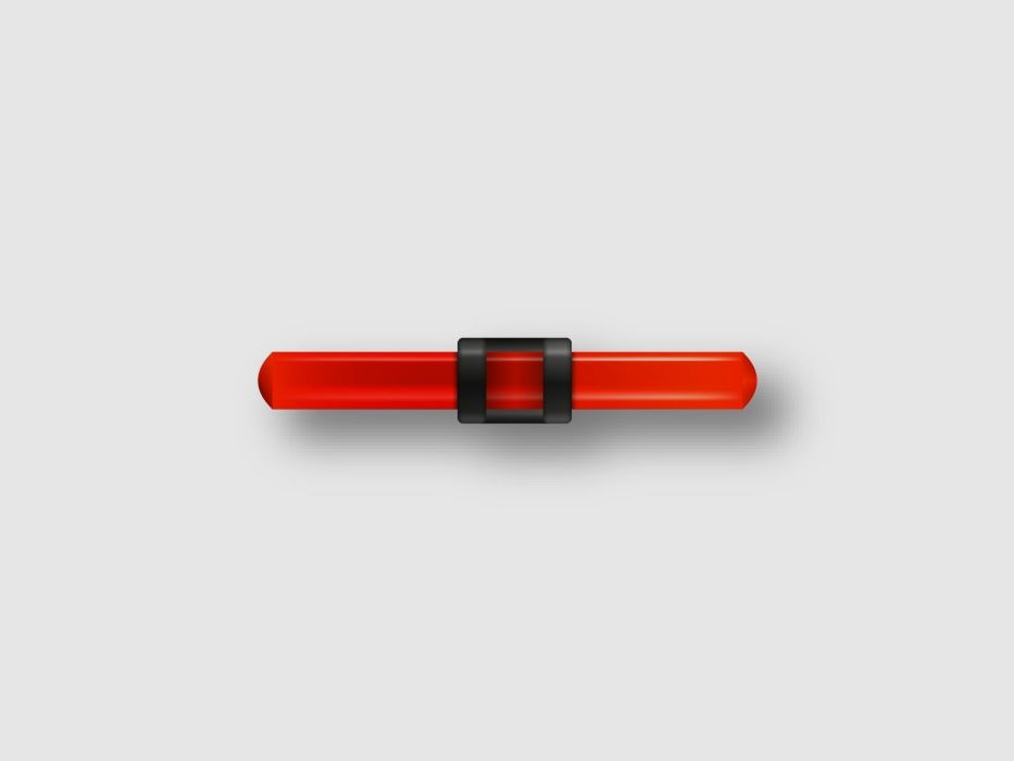 Lochschaft-Visier Colombi Rot Fluo, Bild 2 von 5