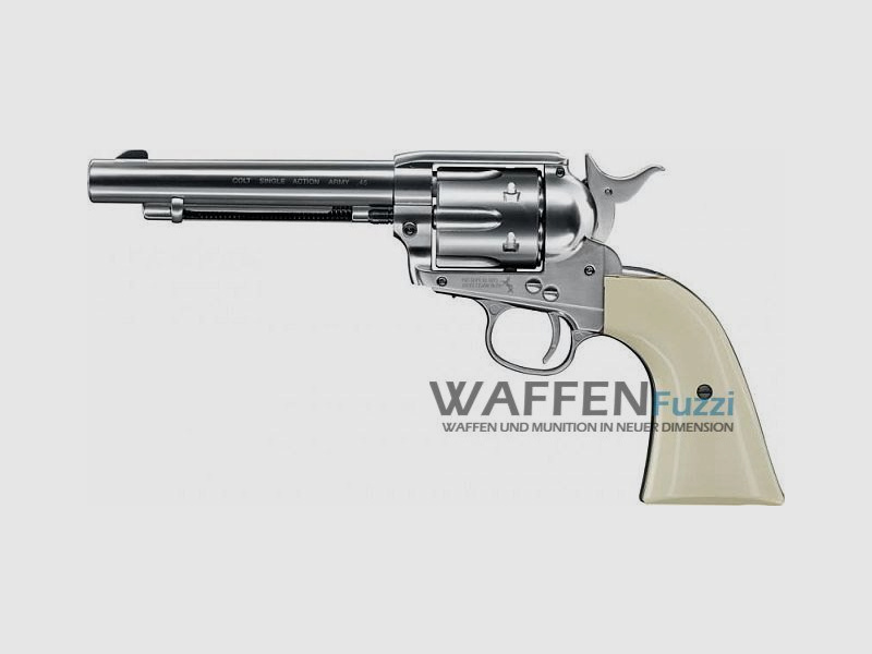 Colt Single Action Army 45 CO2 wapen 4,5 mm BB, nikkel