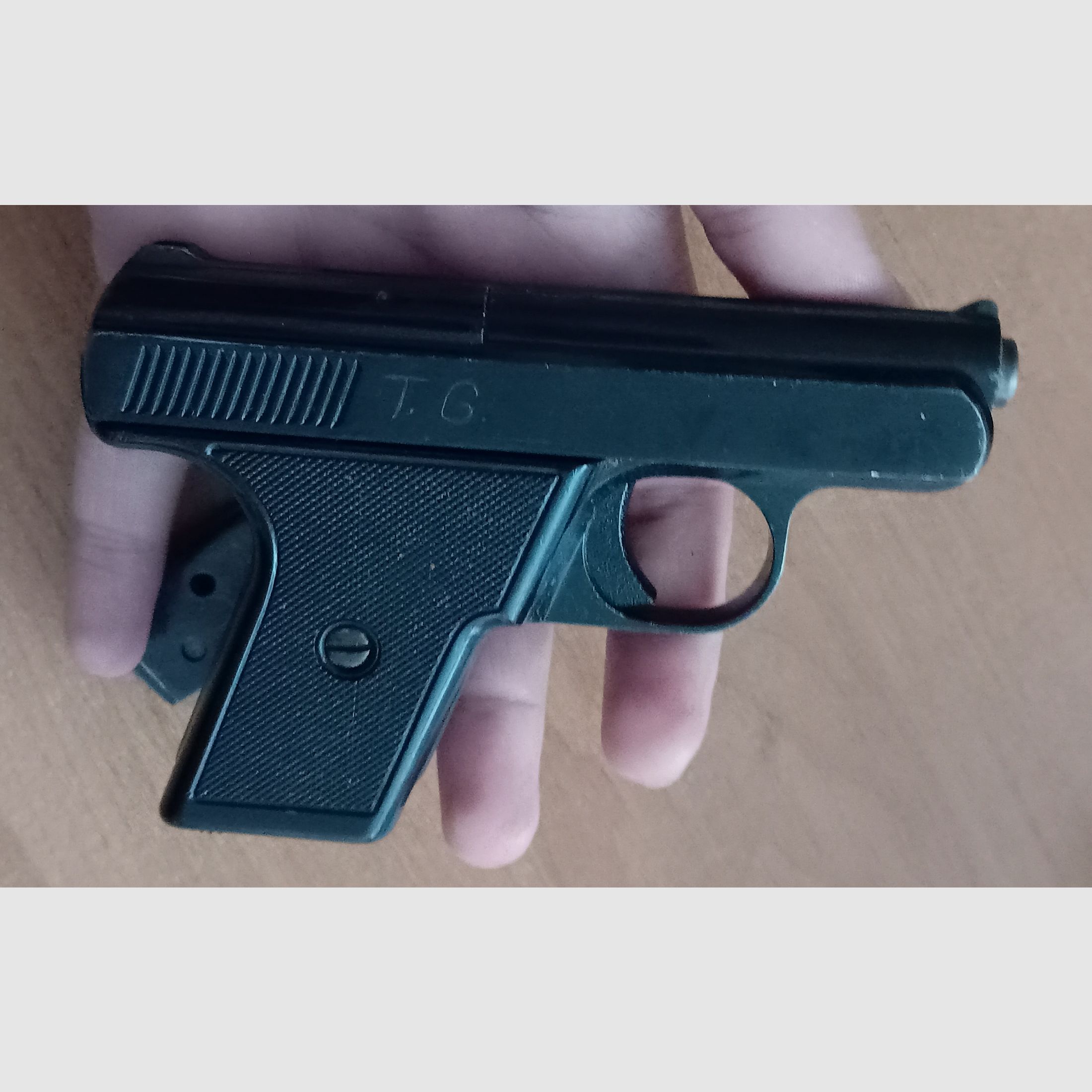 Alte Reck Protector Autom. Mod. “G5” im ersten PTB 12/ Kal. 8 mm Knall