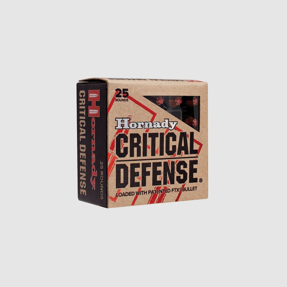 Hornady Critical Defense 9mm Luger 115GR FTX 25 cartucce