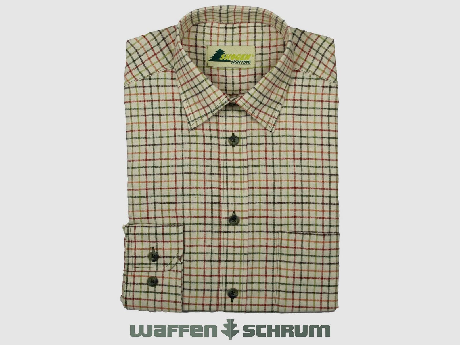 Skogen Hemd Kentkragen Beige