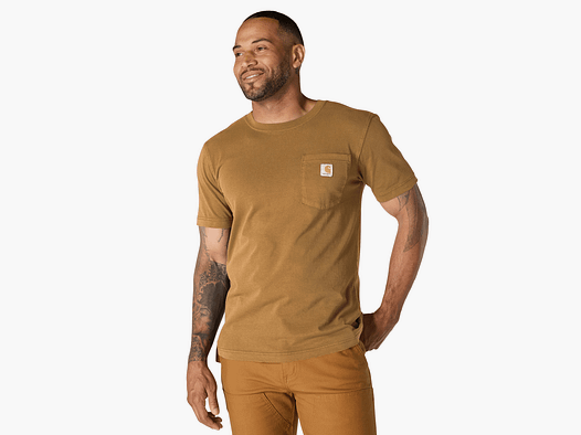 Carhartt Irvine Relaxed Garment Dyed T-Shirt Men Carhartt Brown M