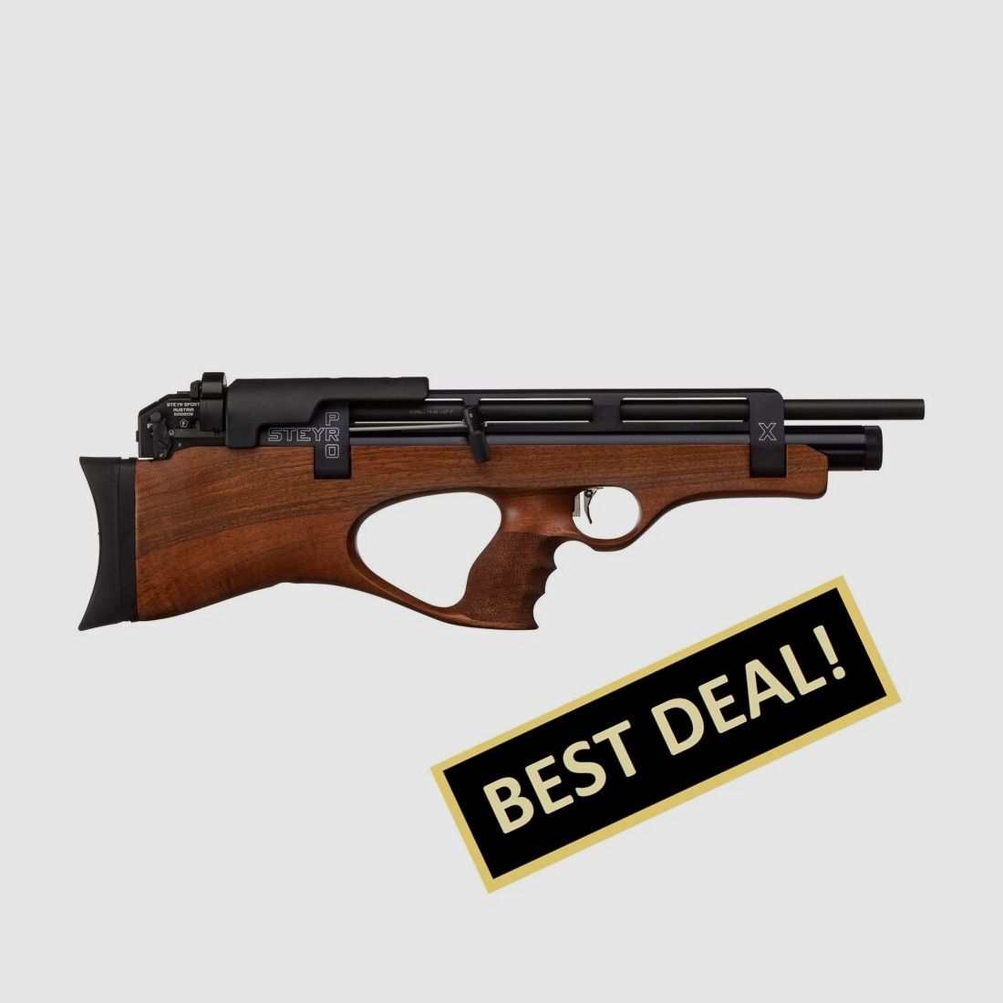 Steyr Matchluftgewehr PRO X Scout Kaliber 4,5 mm - schwarze Kartusche