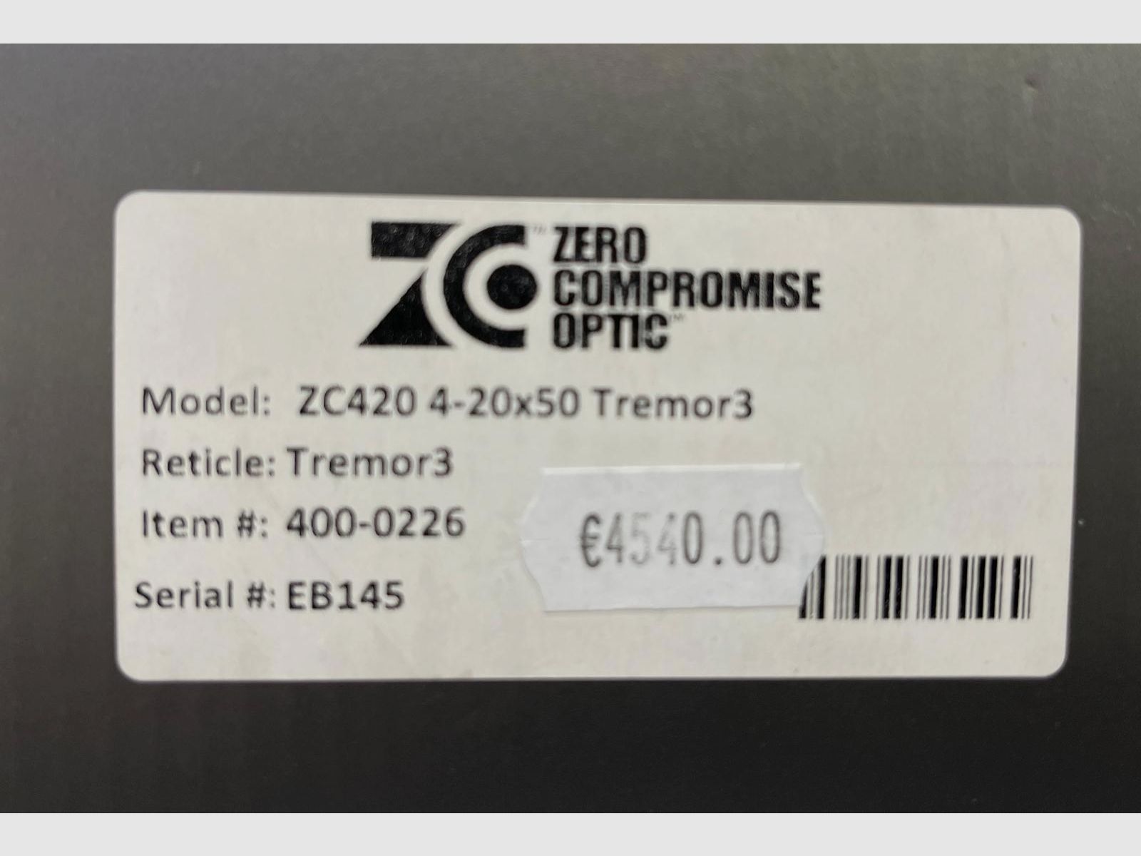 Zero Compromise ZC420 4-20×50 TREMOR 3, Bild 12 von 12