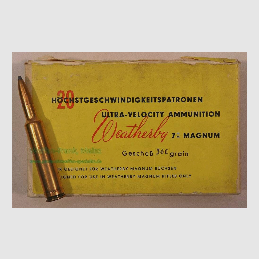 Weatherby - USA geweerpatronen 7 mm Weatherby Magnum