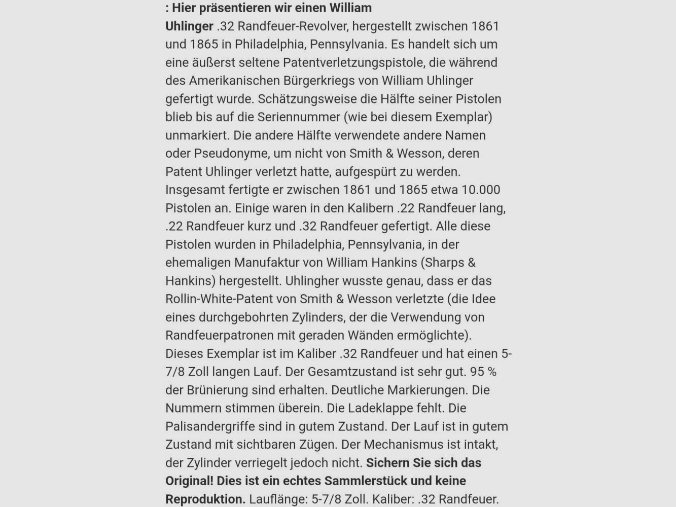 W.Grand Hammond Uhlinger Patent