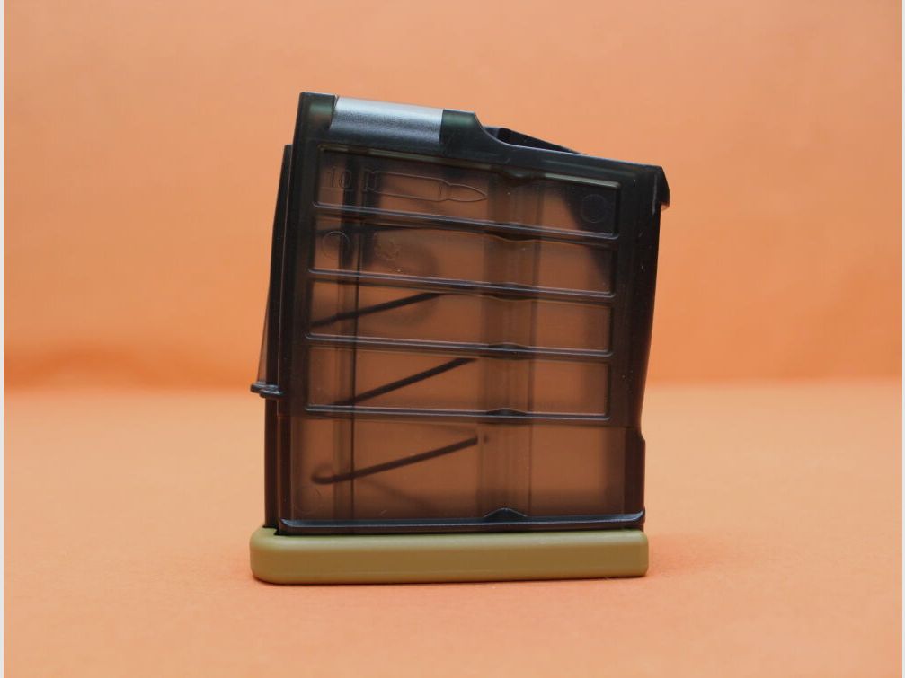 Heckler & Koch Heckler&Koch MR308: Magazin H&K 10-Schuss .308Win Polymer transluzent/ Boden RAL8000