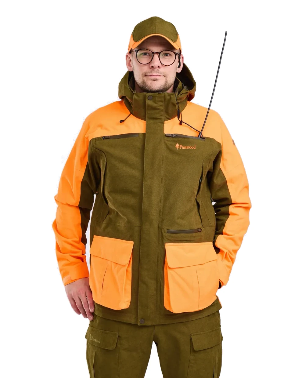 Chaqueta Pinewood Furudal 5918 OliveGr/Orange S, imagen 3 de 9