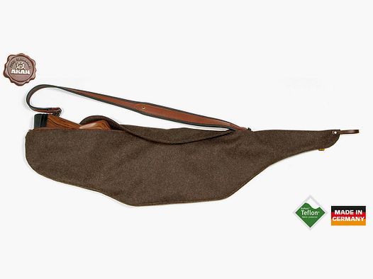 Stalking case made of loden brown - 120cm, Teflon coated