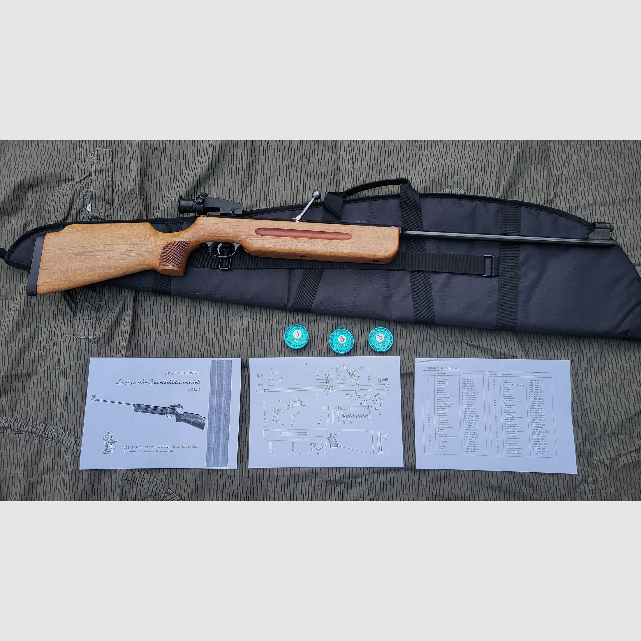 Rifle de aire DDR Haenel 3.112