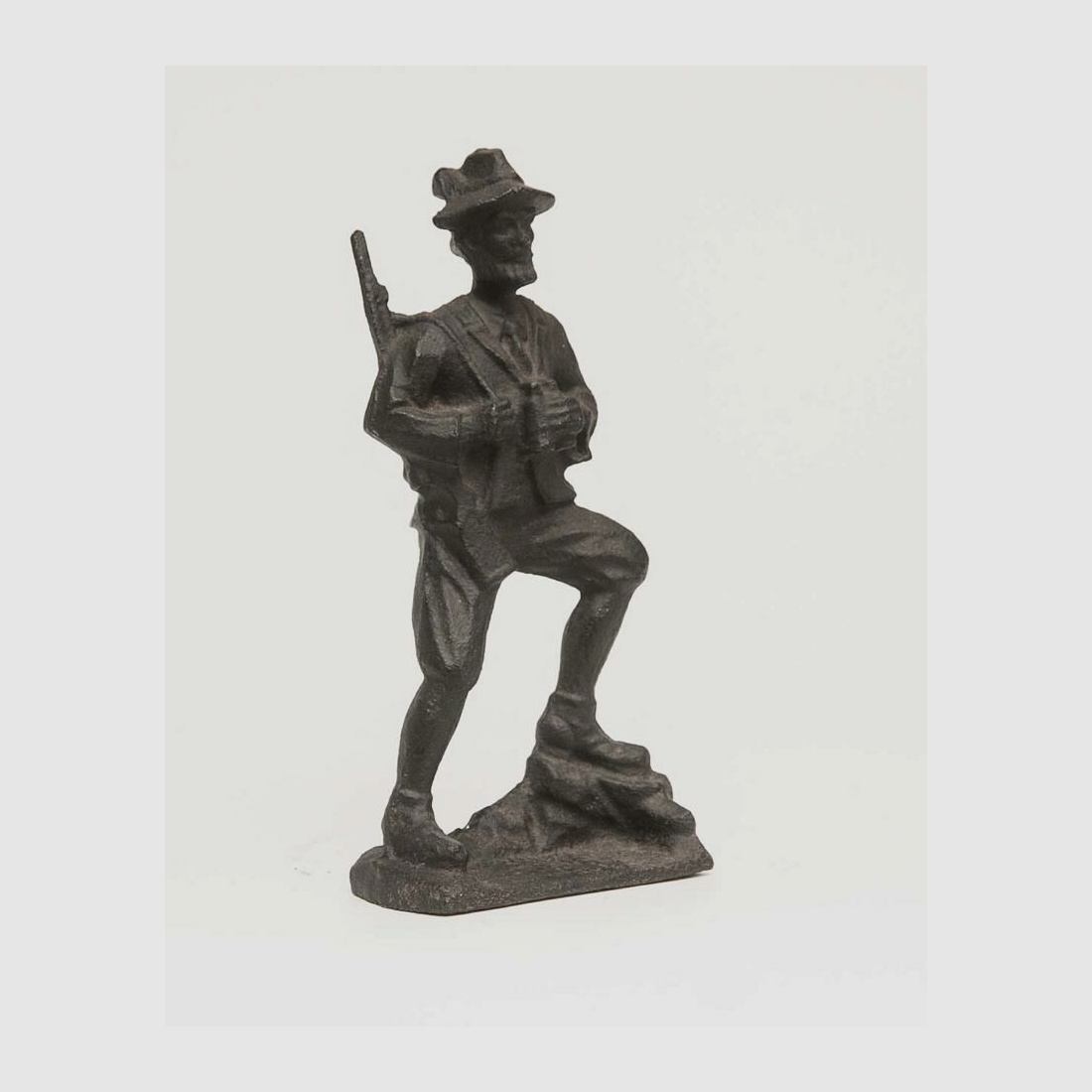 Chasseur Hubertus Waidmann Fonte Fer Bronze Art Décor