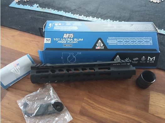 Ar15 10" Handschutz /Handguard UTG Ultra Slim Free Float ¡Nuevo!