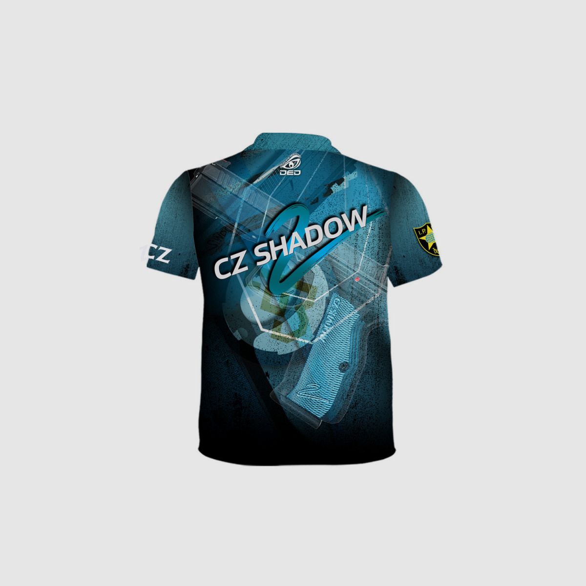 DED CZ Shadow 2 Blue T-Shirt, Größe: L, Benutzerdefinierter Name: Mit Benutzerdefiniertem Namen, Bekleidungsart: Damen, Bild 2 von 3