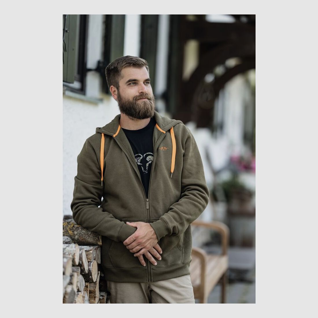 Blaser Hoody Jacket Olive Green