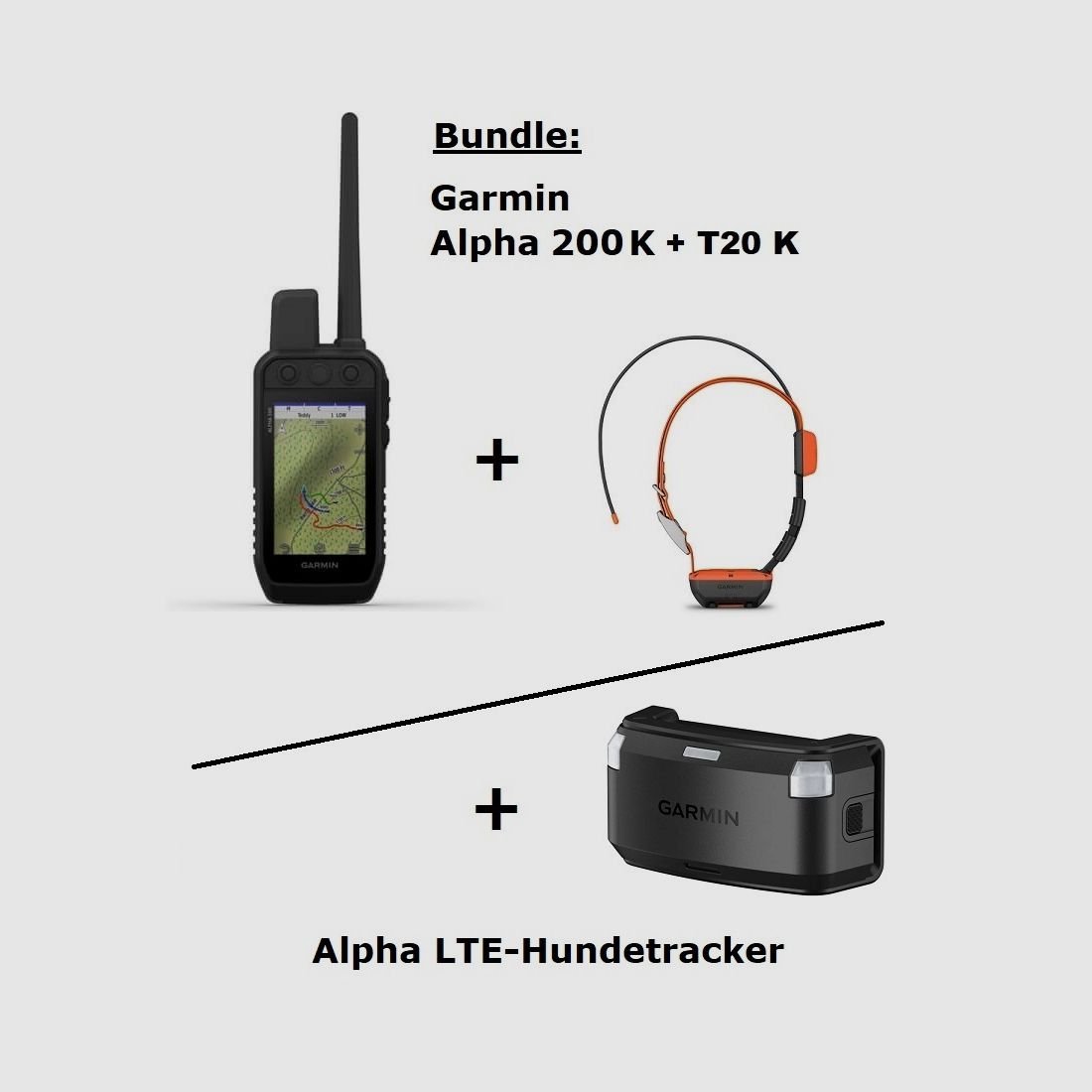 Garmin Alpha 200 K + Alpha T20 K + Alpha LTE Tracker ... SET!