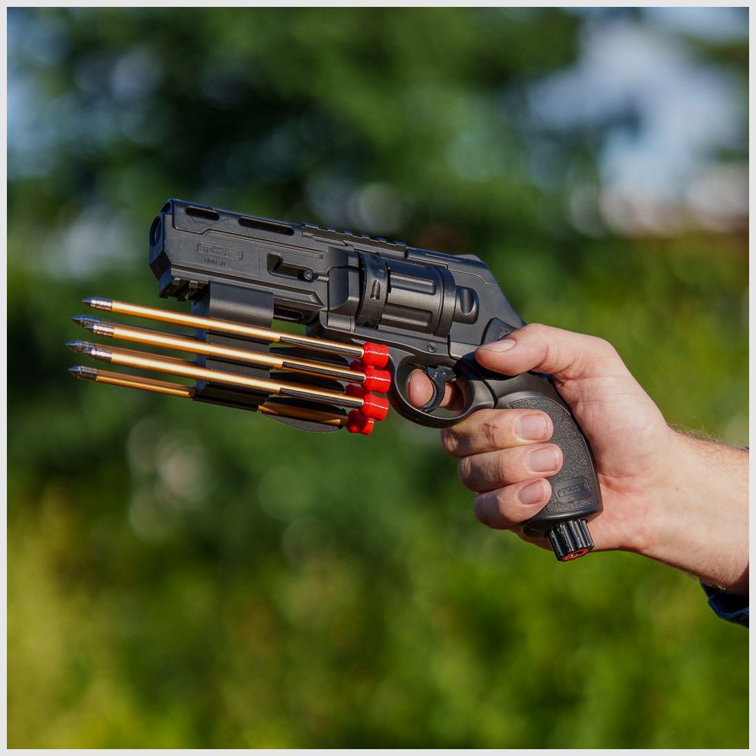 BUNDLE | ARROW HOLDER | Pijlhouder + 6 pijlen | ROOD of Zwart | T4E TR50 HDR50