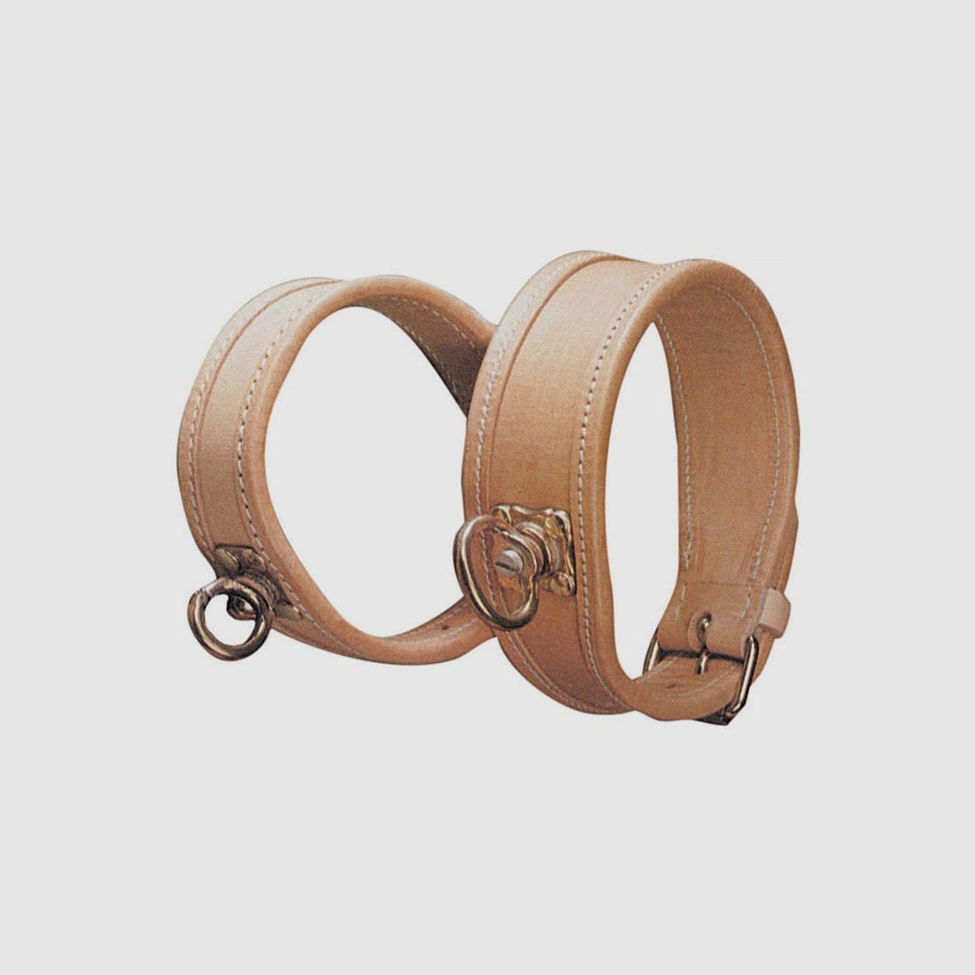 AKAH collier de soudure pour chiens de montagne en cuir fauve