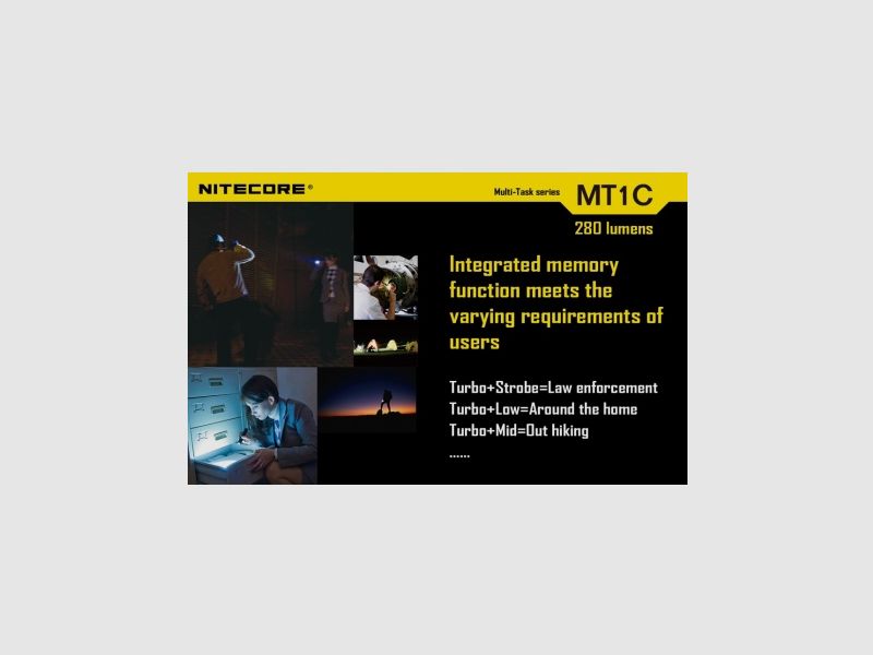 Nitecore MT1C Multi-Task Taschenlampe 280 Lumen, Bild 4 von 16