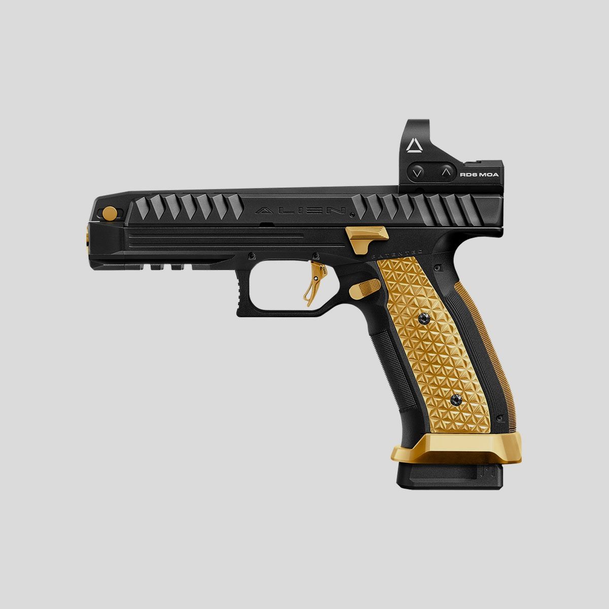Laugo Arms – Alien Full kit (Zwart/Goud) [9mm Para], afbeelding 1 van 11