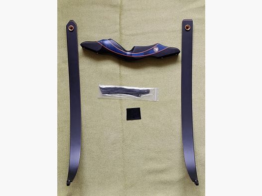 Drake Archery Elite Blue Royal 60 inch 50 lbs RH Take Down Recurve Bow