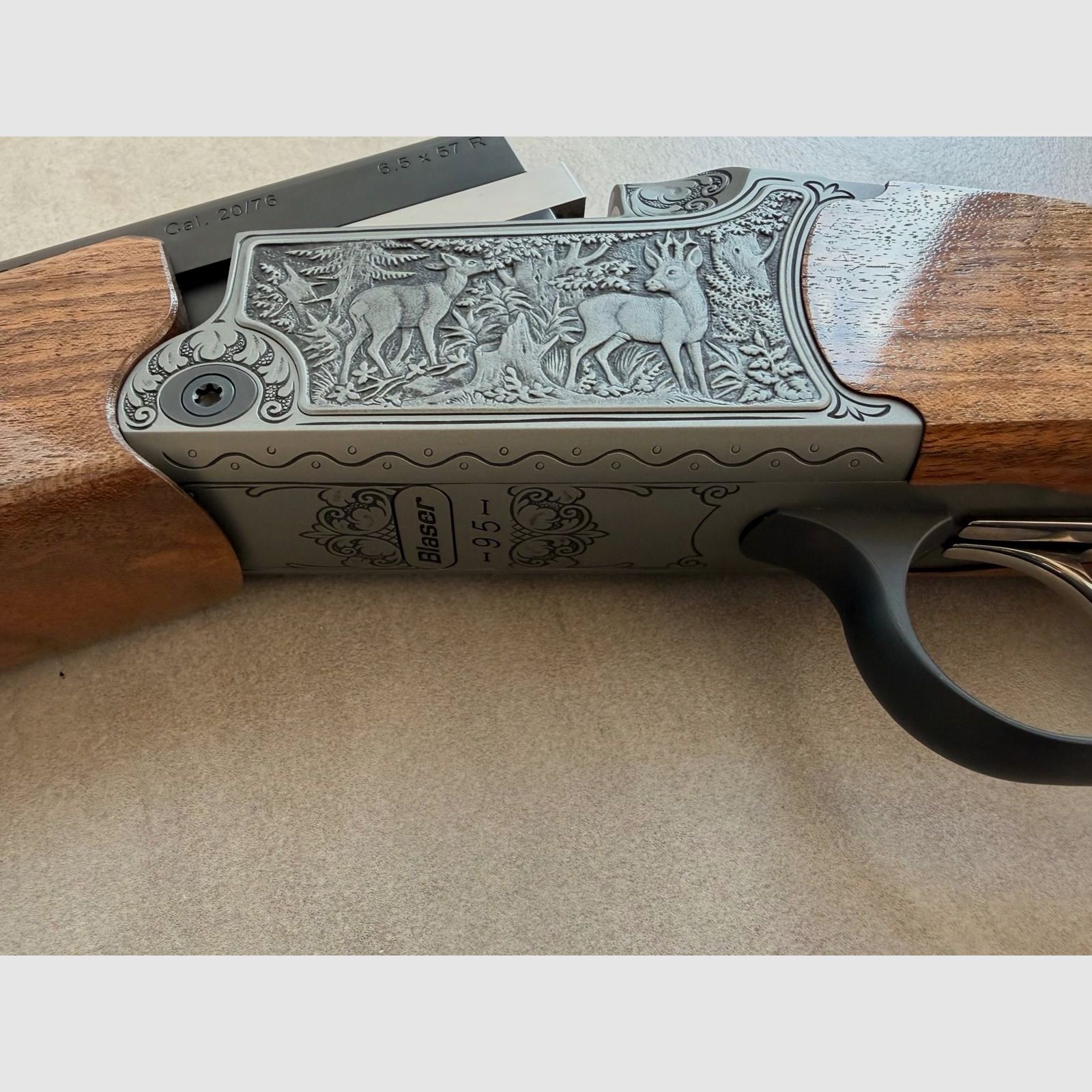 Blaser Bockbüchsflinte BBF 95 Luxus Gravur Rehwild 6,5x57R 20/76