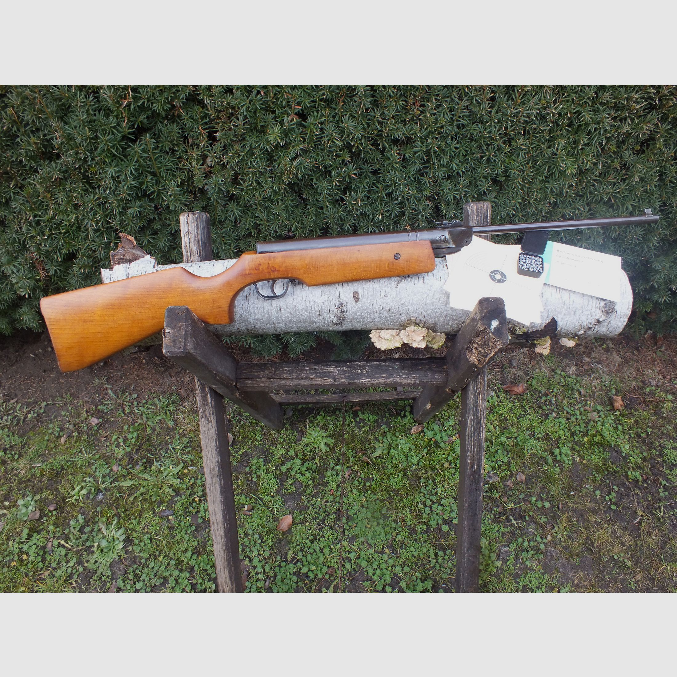 Suhler Luftdruckgewehr Haenel 300-3 mit Sportschaft