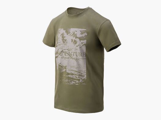 HELIKON TEX MOTTO T-SHIRT  ADVENTURE IS OUT THERE OLIVE