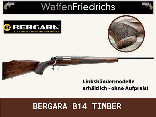 BERGARA B14 TIMBER Culata de Madera - Calibre a Elegir - Armas Friedrichs