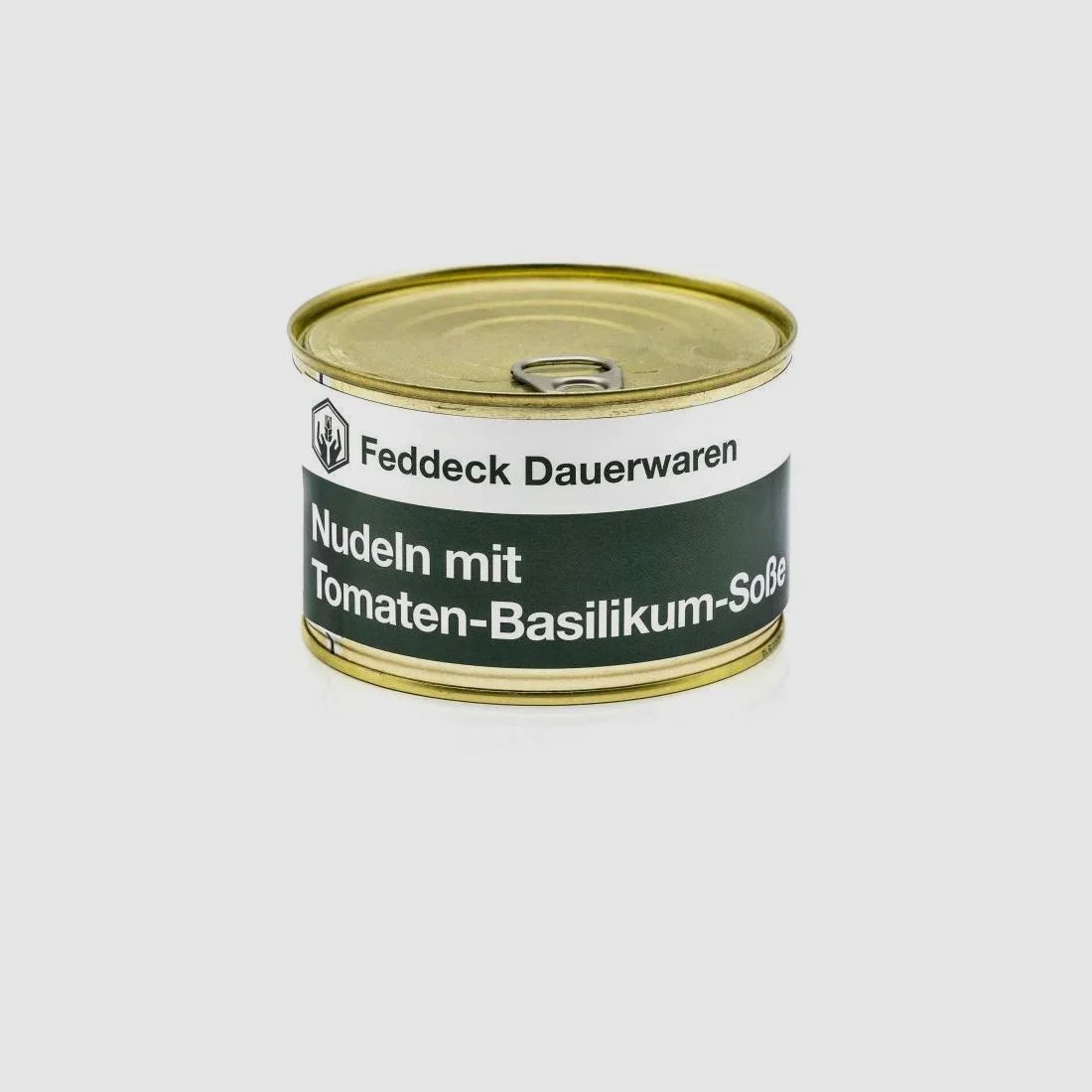 Feddeck Dauerwaren Fertiggericht Dose Nudeln mit Tomaten-Basilikum-Soße vegan 400 g
